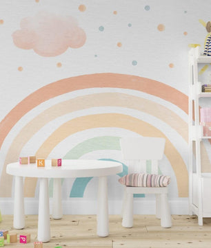 Papel para paredes arcoiris