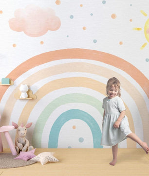 Papel para paredes arcoiris