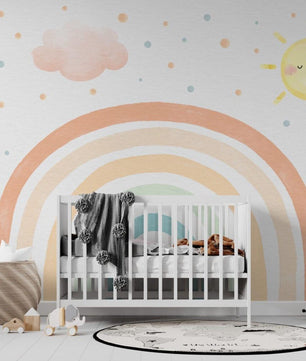 Papel para paredes arcoiris