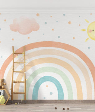 Papel para paredes arcoiris