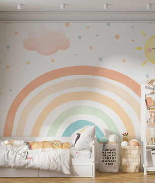 Papel para paredes arcoiris