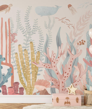 Papel para paredes Corales Coloridos