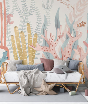 Papel para paredes Corales Coloridos