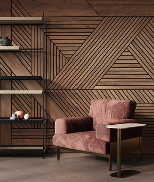 Papel para paredes Lineas Madera Elegante