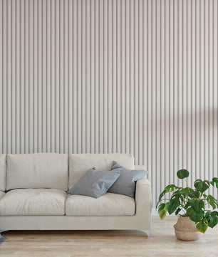 Papel para paredes Lineas de Madera Blanca