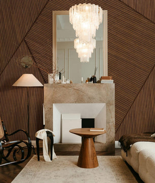 Papel para paredes lineas madera abstractas