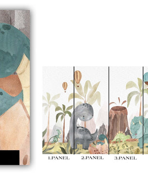 Papel para paredes Jungla jurassica  cute 2