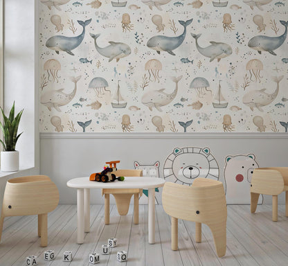 Papel para paredes Mosaico marino