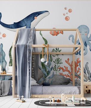 Papel para paredes bajo el agua