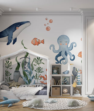 Papel para paredes bajo el agua