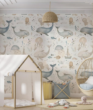 Papel para paredes Mosaico marino