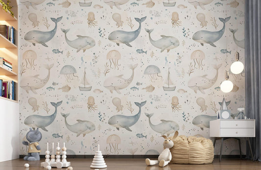 Papel para paredes Mosaico marino