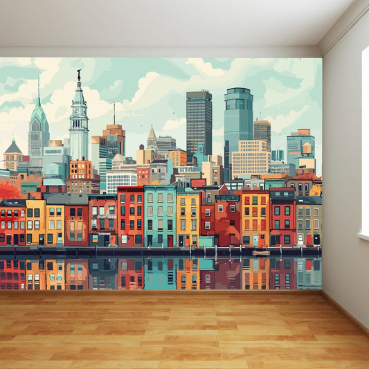 Papel para paredes Ciudad urbana arte