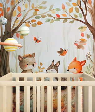 Papel para paredes Amigos del bosque