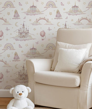 Papel para paredes tierra de princesa mosaico2