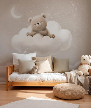 Papel para paredes Oso en nube