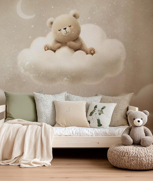 Papel para paredes Oso en nube