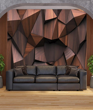 Papel para paredes Madera 3D 2