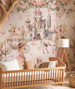 Papel para paredes Princesa castillos con principe