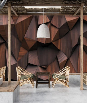 Papel para paredes Madera 3D 2