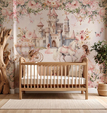 Papel para paredes Princesa castillos con principe