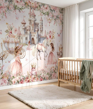 Papel para paredes Princesa castillos con principe