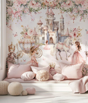 Papel para paredes Princesa castillos con principe