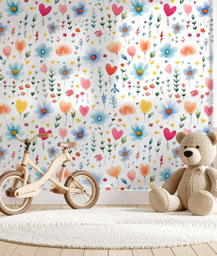Papel para paredes Flores Mosaico 3