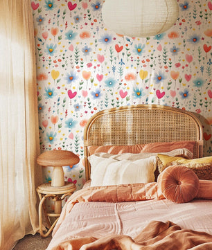 Papel para paredes Flores Mosaico 3