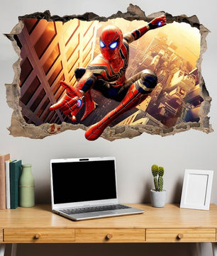 Vinilos decorativos Adhesivos infantiles de pared spiderman modelo 2 niño