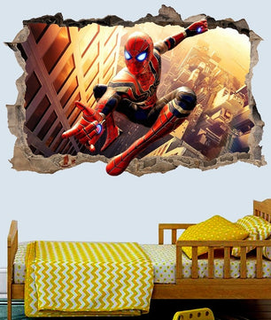 Vinilos decorativos Adhesivos infantiles de pared spiderman modelo 2 niño