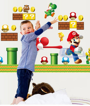 Vinilos decorativos Adhesivos infantiles de Pared mario bros 9 niño (0067)