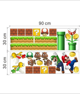Vinilos decorativos Adhesivos infantiles de Pared mario bros 6 niño (0065)