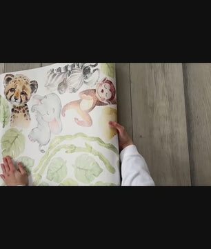 Vinilos decorativos Adhesivos infantiles de Pared  Conjunto de animales de Safari (0014)