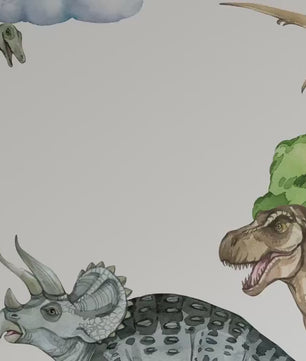 Vinilos decorativos Adhesivos infantiles de pared de dinosaurios modelo 1 niño (0088)