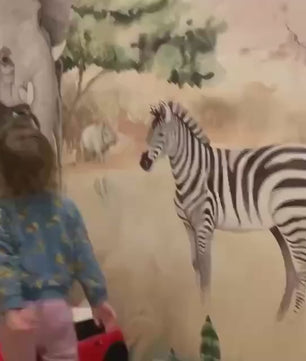 Papel para paredes Animales de safari nursery