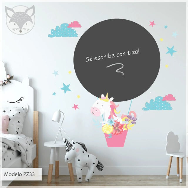 Combo de Vinilos decorativos Adhesivos Unicornio