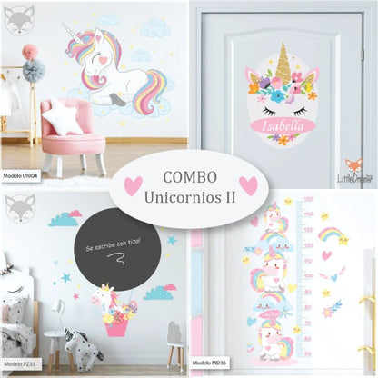 Combo de Vinilos decorativos Adhesivos Unicornio