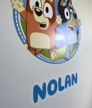 Vinilos decorativos Adhesivos infantiles de Pared Bluey Familia 5