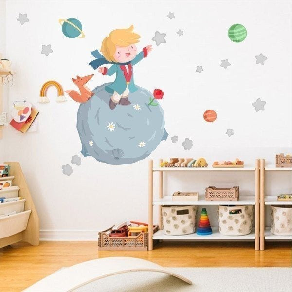 Vinilos decorativos Adhesivos infantiles de Pared el principito 4 niño