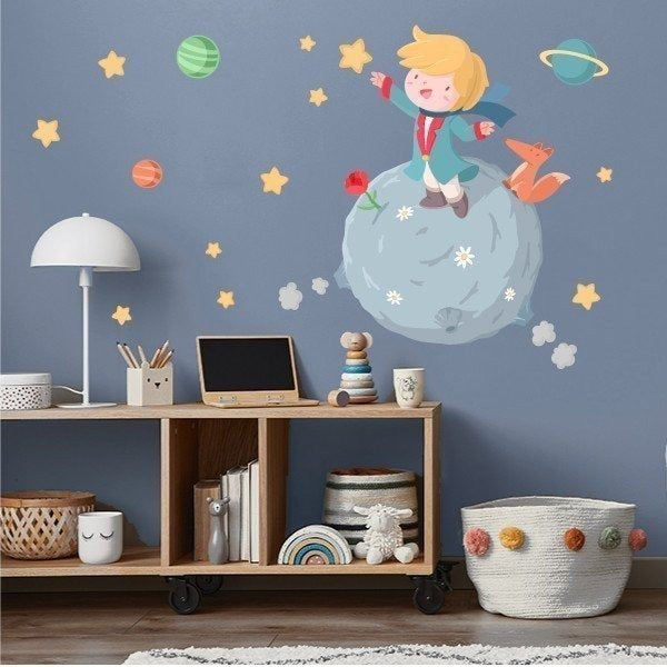 Vinilos decorativos Adhesivos infantiles de Pared el principito 4 niño