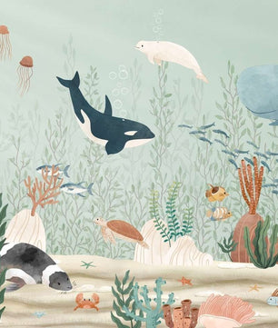 Papel para paredes Bosque de algas