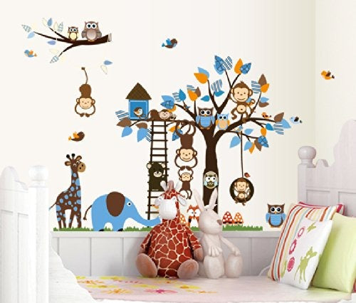 Vinilos decorativos Adhesivos infantiles de pared arboles infantiles de niño