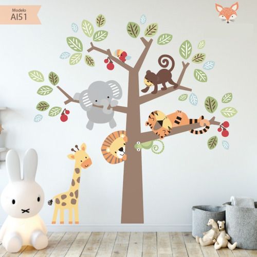 Vinilos decorativos Adhesivos infantiles de pared arboles infantiles de niño