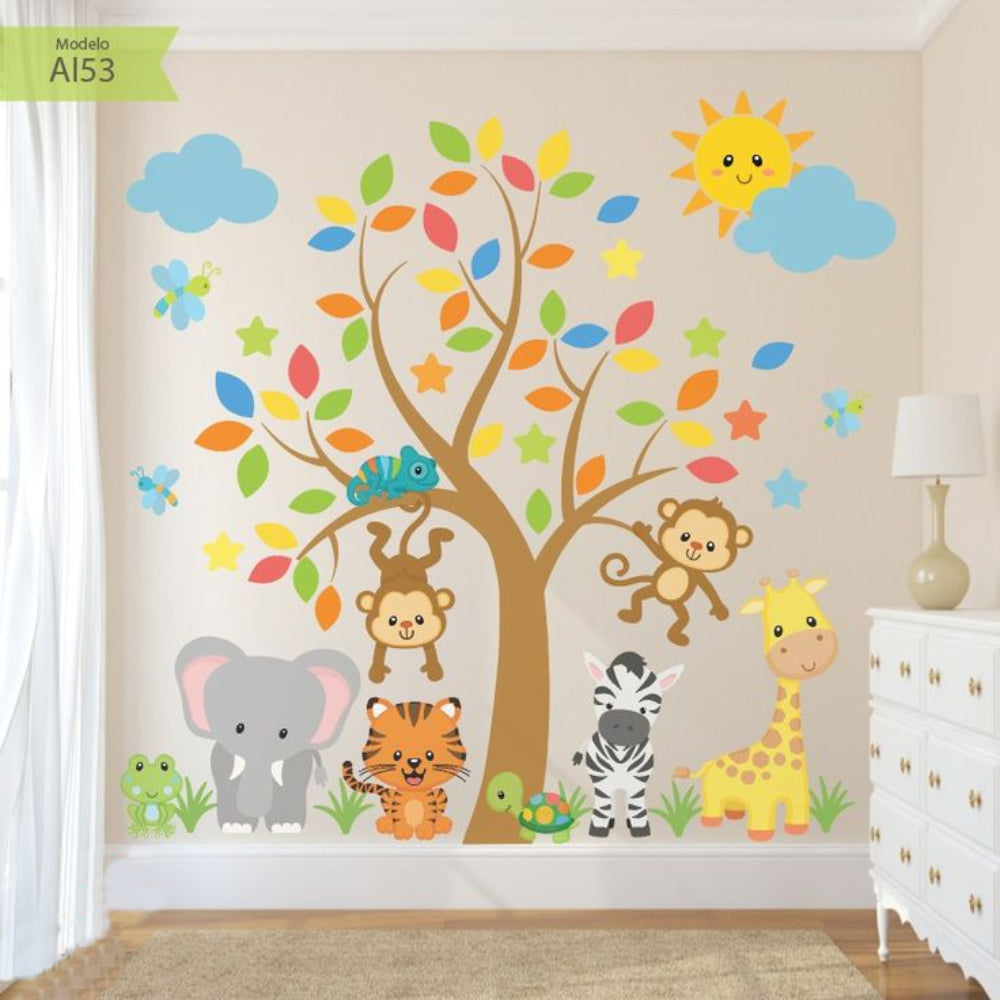 Vinilos decorativos Adhesivos infantiles de pared arboles infantiles de niño