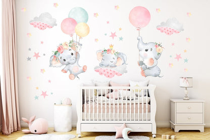 Vinilos decorativos Adhesivos infantiles de Pared  Conjunto para niñas