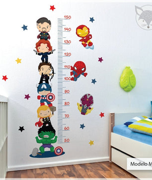 Medidor de altura infantil de superheroes niño (0074)