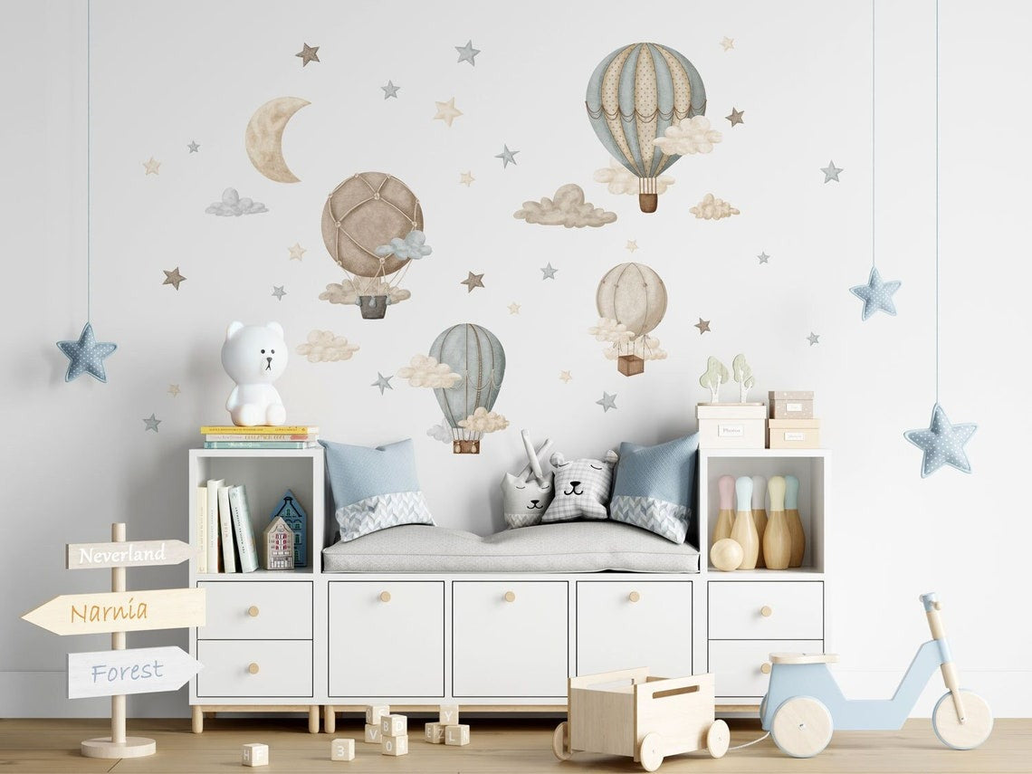 Vinilos decorativos Adhesivos infantiles de pared conjunto para niño