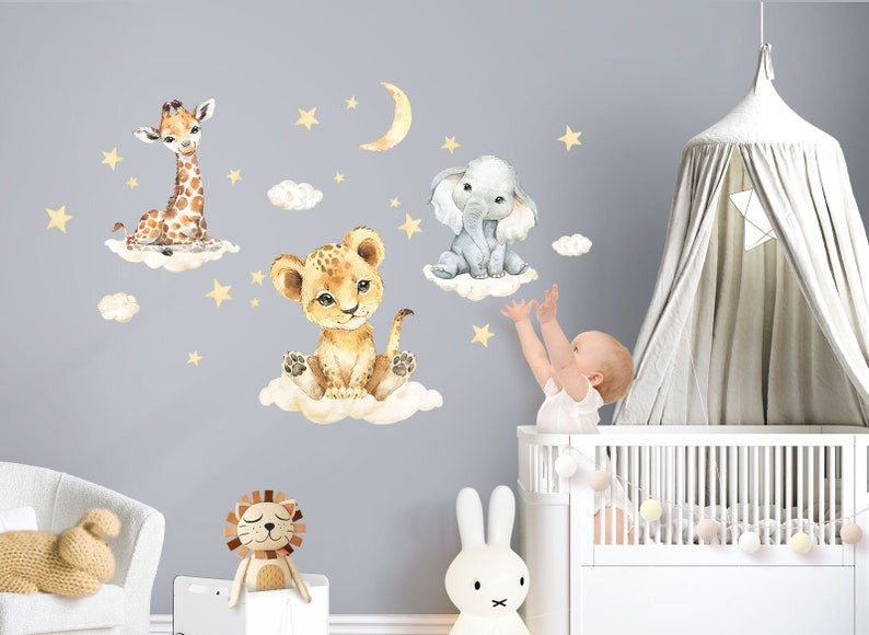 Vinilos decorativos Adhesivos infantiles de pared conjunto para niño