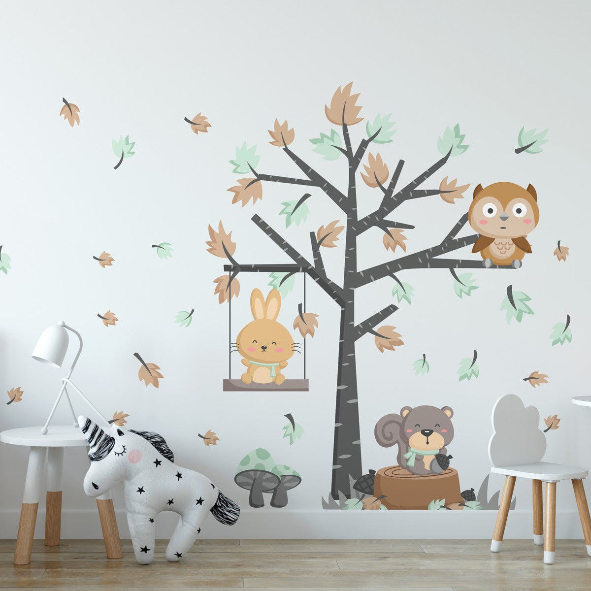 Vinilos decorativos Adhesivos infantiles de pared arboles infantiles de niño